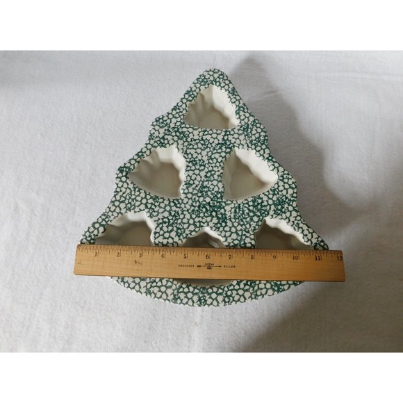Christmas Holiday Ceramic Bakeware 6 Tree Mold - Picture 4 of 5